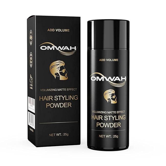 OMWAH SNOWADE Hair Styling Powder (25g) - All Natural Look Mens Hair Powder - Adds Volume and Texture - No Oil or Greasy Residue