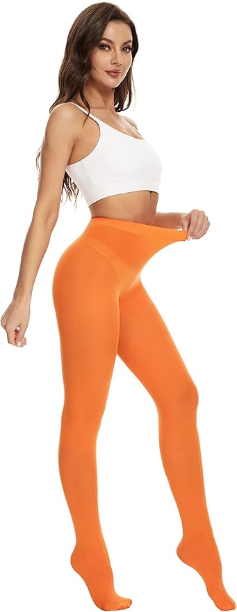 CozyWow Women's 80D Soft Opaque Tights, High Waist Solid Color Womens Tights with 30+ Colors