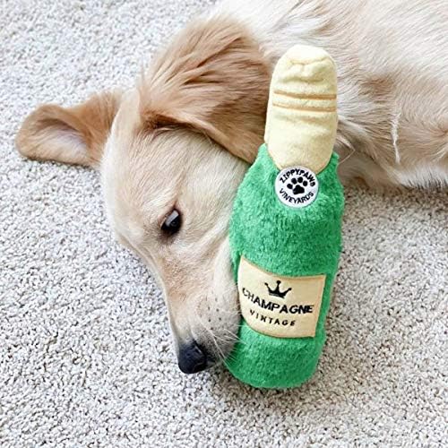 ZippyPaws Happy Hour Crusherz for Small, Medium, & Large Dogs - Champagne