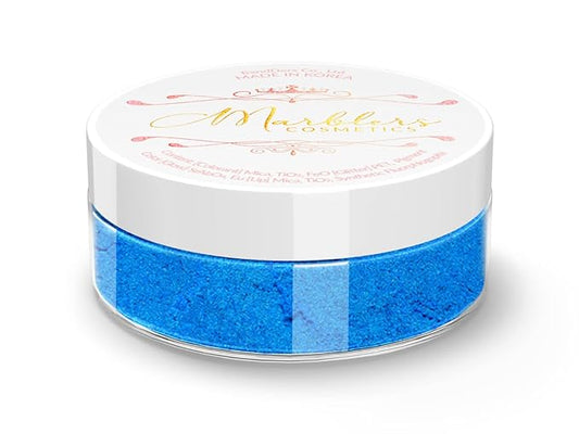 MARBLERS Fine Synthetic Mica Powder [Wonder Blue] 0.11oz (3g) | Highly Pigmented | Non-Toxic, Vegan, Cruelty-Free | Lip Gloss, Lipstick, Bath Bomb, Nail Polish, Nail Art | Party, Body, Face Makeup