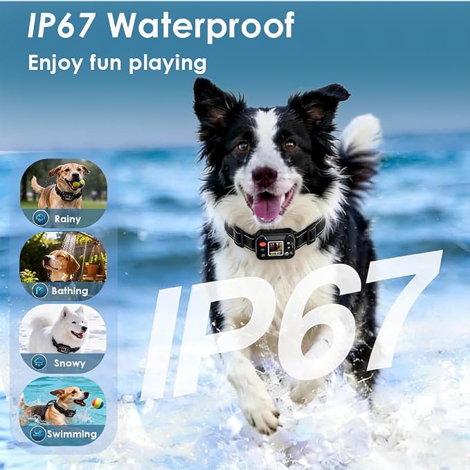Smart GPS Wireless Dog Fence System Collar for Remote Control Pets Boundary