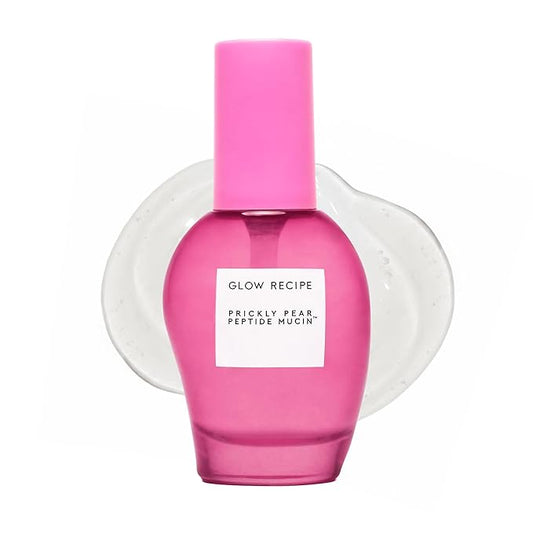 Glow Recipe Prickly Pear Peptide Mucin - Vegan "Snail" Mucin Face Serum to Hydrate & Repair Skin Barrier with Pore Refining Bio-Active Peptides & Deep Hydration - Glass Skin Korean Skincare (40ml)