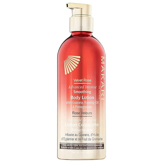 Makari Velvet Rose Advanced Intense Smoothing Body Lotion (16.8 oz) | Skin Firming and Tightening Lotion and Body Moisturizer | Anti-Aging Body Lotion for Dry Skin | Body Skin Care Products