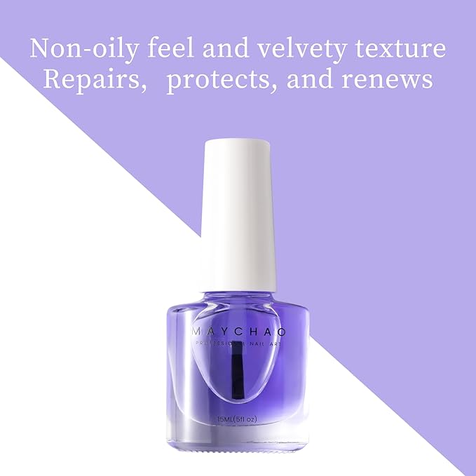 MAYCAHO Nails Cuticle Oil, 15ML Nail & Cuticle Care Strengthener Revitalizing Oil for Nail Growth, 0.5 OZ