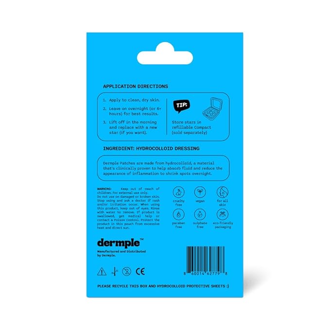 Pimple Patch Color Paper Boxes (72 Count) (Blue)