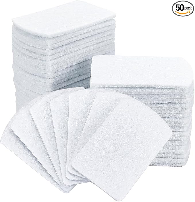 PH PandaHall 50pcs Unscented Refill Pad Aroma Pads 7x4.5cm/ 2.8x1.8" Essential Oil Diffuser Pad Rectangle Replacement Perfume Pads for Humidifier Air Purifier Locket Scent Ball Plug-in Diffuser