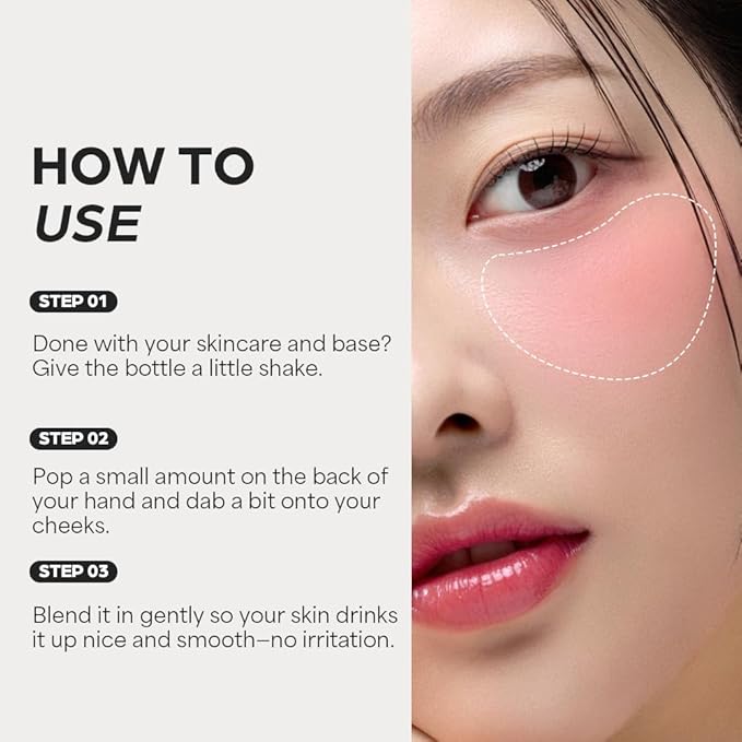 House of Hur Moist Ampoule Blusher with 50% Moisture Essence | Hydrating & Long-Lasting Blush | 0.68fl.oz (9 Shades) - Lavender Flush