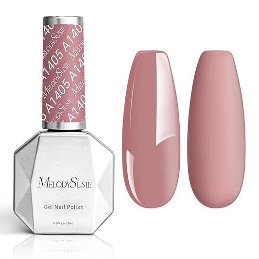 MelodySusie Thick Pink Gel Nail Polish,0.5fl oz Nails Soak Off UV LED Dark Purple Pink Gel Polish Gift for Women Nail Art Manicure Salon DIY Nail Design Decoration at Home-A1405
