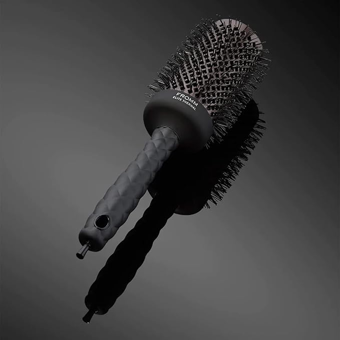Fromm Elite Thermal Ceramic x Ionic 2.5 Inch Round Hair Brush for Expert Blowouts, Faster Hair Drying, Anti-Static Styling, Smoothing, Straightening, and Shine