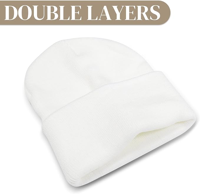 PFFY Unisex Beanie Hats for Men Women Knit Winter Beanies