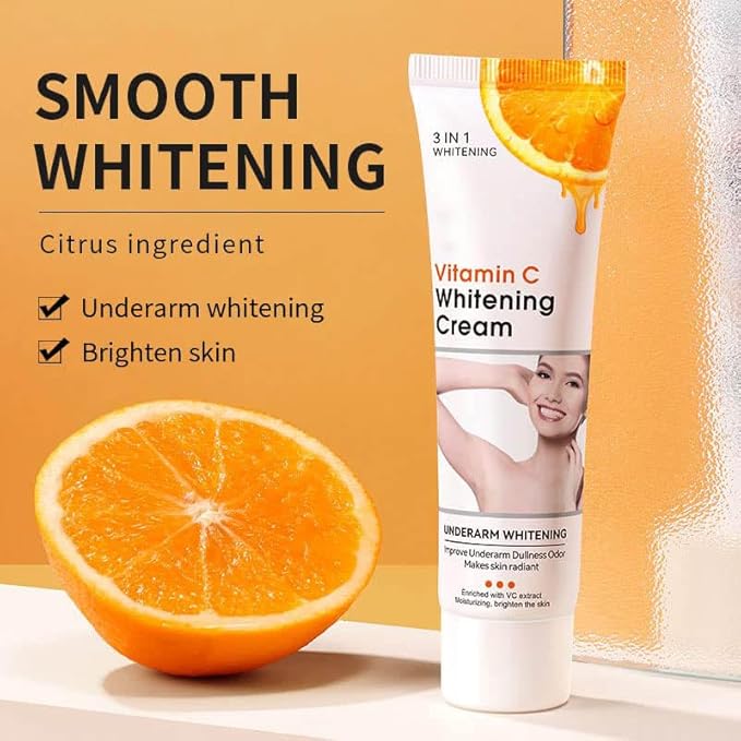 Body VVhitening Cream for Private Area and Bikini Area, Quick Results Vitamin C Skin Care Cream for Underarm, Neck, Armpit, Elbow, Knees and Inner Thigh (1.8 FL.Oz)
