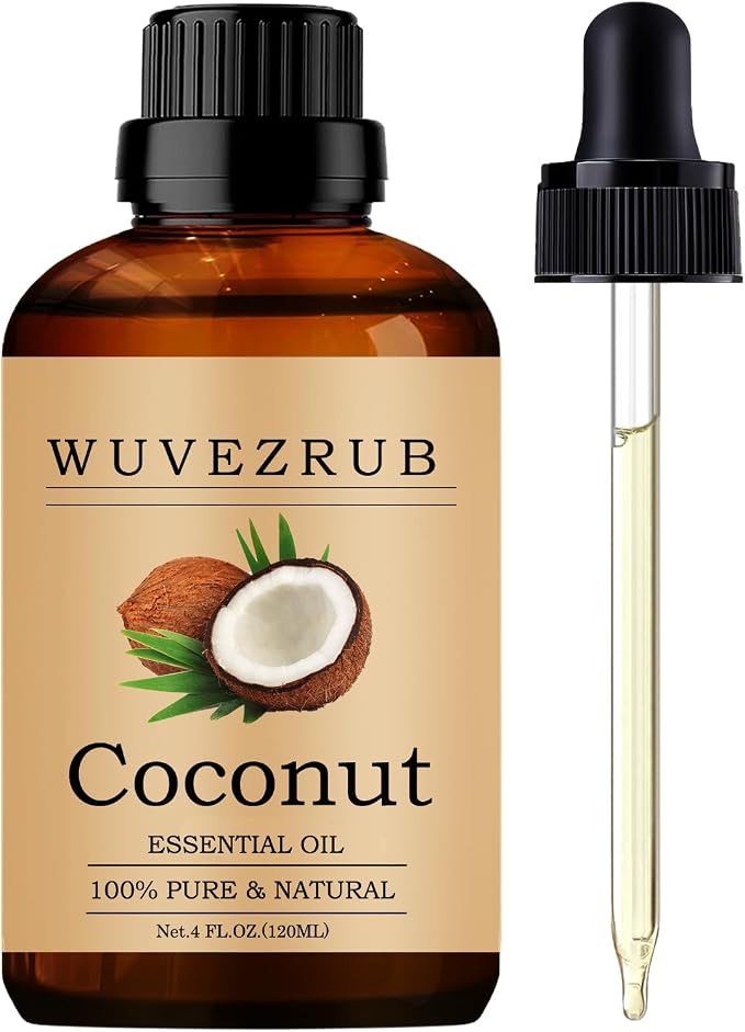 Coconut Essential Oils, 120ML Pure and Natural Essential Oil for Aromatherapy Diffuser - Coconut /4 Fl Oz