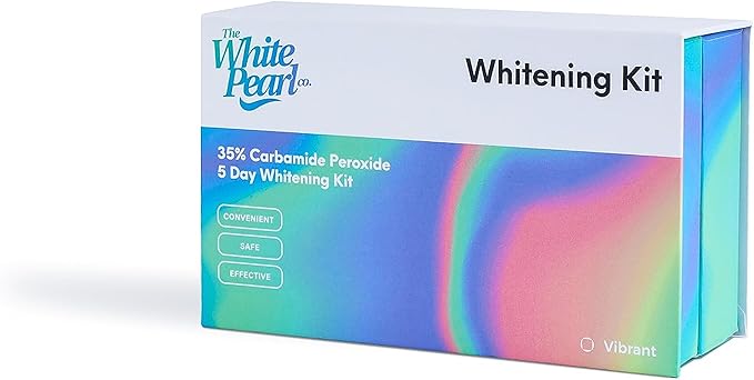 The White Pearl Co Teeth Whitening Kit with LED Light, Wireless, 35% Carbamide Peroxide, Desensitizing Agent, Enamel Safe, Gentle on Teeth