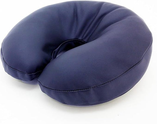 Royal Massage Universal Memory Foam Face Cradle Cushion for Massage Tables – Ergonomic U-Shaped Headrest Pillow with Soft, Easy-Clean PU Leather – Spa & Salon Replacement (Navy Blue)