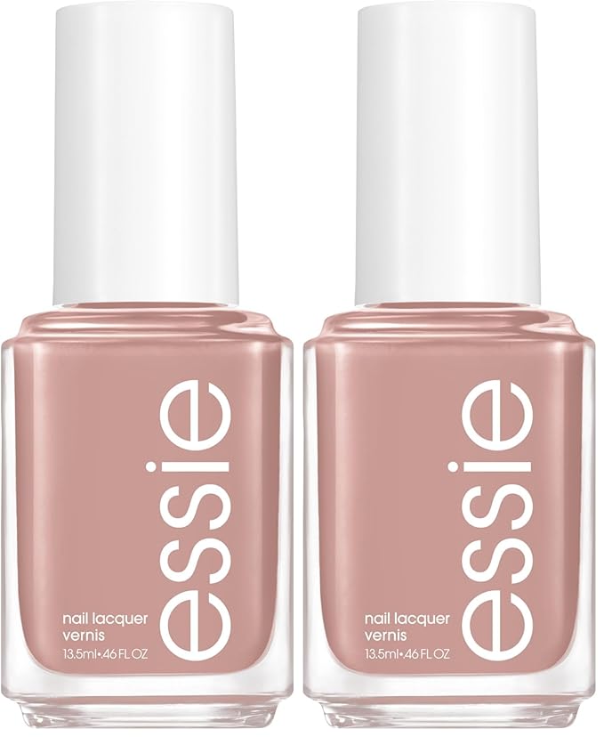 Essie Nail Polish, Light Tan, Wild Nude, 0.46 fl oz | Pack of 2 | 8-Free | Vegan