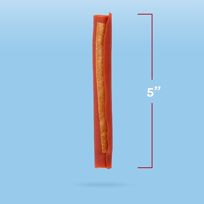 SmartBones SmartSticks Rawhide-Free Dog Treats, Real Sirloin, 5 Count | With Real Chicken & Sirloin, Easy To Digest Chew, No Artificial Preservatives or Flavors, For Adult Dogs