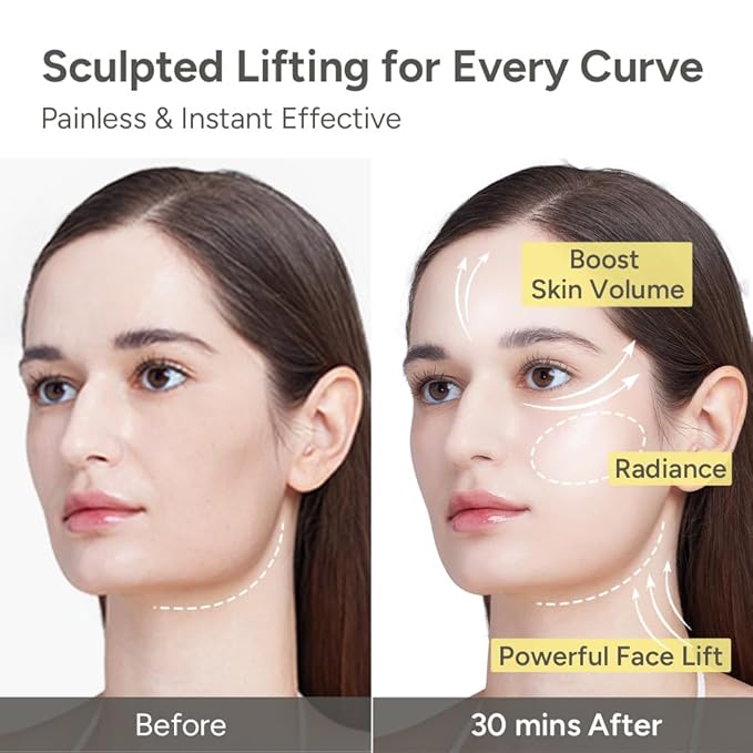 SUNGBOON EDITOR Deep Collagen Retinol Tension Boost Up Mask | Retinol & Volufiline | Firm-Looking, Smooth Appearance Care Mask | Face & Neck Care | Korean Skincare, 25g x 4ea
