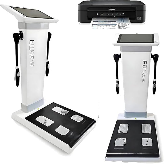 10.1 inch HD Touch Bioimpedance Analysis Machine, Smart Body Composition Health Assessment Body Scanner, Height Body Fat Analyzer, Support Multiple Users