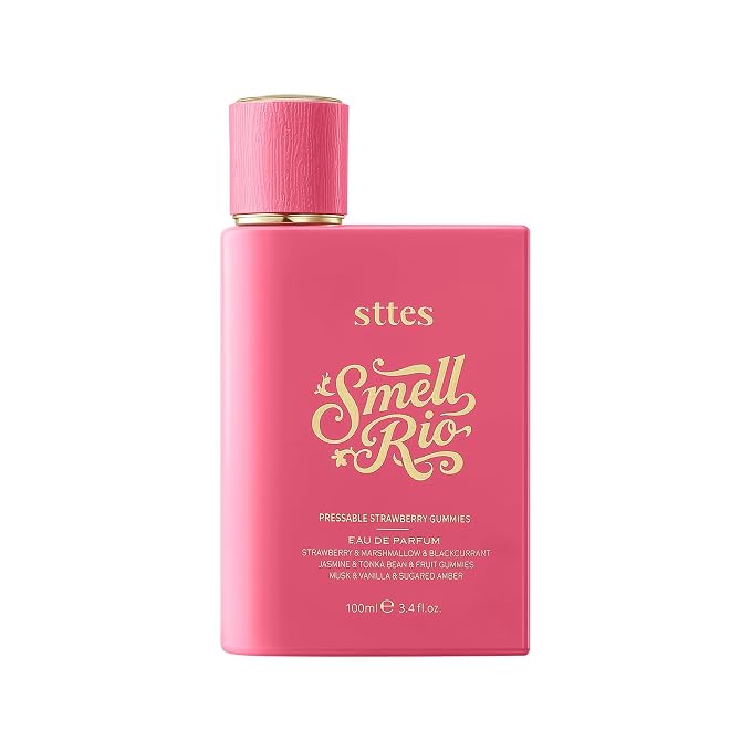 Sttes Smell Rio Perfume 606# (Pressable Strawberry Gummies) Hair Perfume for Women – Long-Lasting Strawberry, Candy, Vanilla & Marshmallow Gourmand Fragrance Eau de Parfum 100ml (3.4 fl oz)