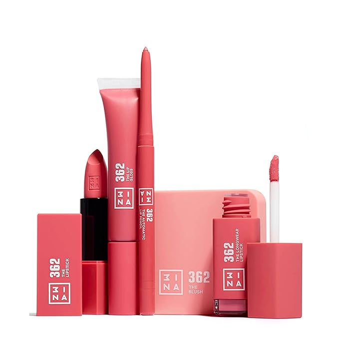 3ina MAKEUP - Vegan - Cruelty Free - The Lip Gloss 362 - Pink Lip Gloss - Mirror-effect - Glossy Look - Creamy Texture - Highly Pigmented - Lip Gloss with wand