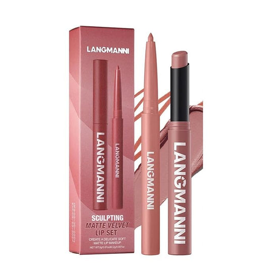 Lip Liner & Lipstick Set (12 Shades) - Long-Lasting, Waterproof & Transfer-Proof Matte Lip Kit, Smooth Creamy Texture, Bold to Nude Shades for Everyday & Party Wear, Ideal for Makeup Lovers (04)
