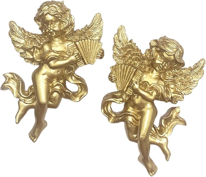 Angel Statue Wall Hangings Wall Adornments Decor Decorative Ideal Gift Unique Angelic Figures Angel Figurines for Living Room