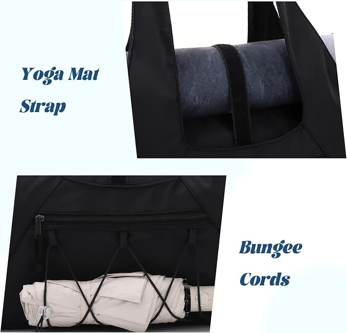 Oweisong Gym Bag for Women Sports Duffel Bag Lightweight Yoga Tote Travel Carry On Handbag with Shoes Compartment