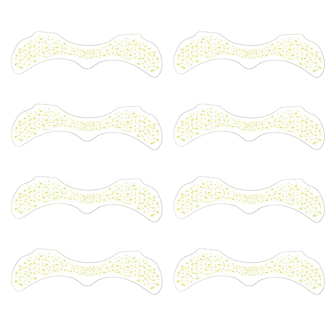 Waterproof Glitter Freckles Face Tattoo - 8pcs Silver Sparkle Freckles Patches for Women, St Patricks Day & Cosplay Makeup, Long-Lasting Festival Accessories