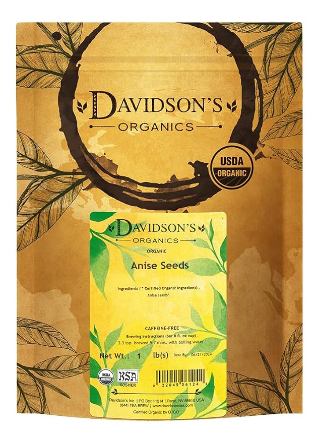 Davidson's Organics, Anise Seed, Loose Leaf Tea, 16-Ounce Bag