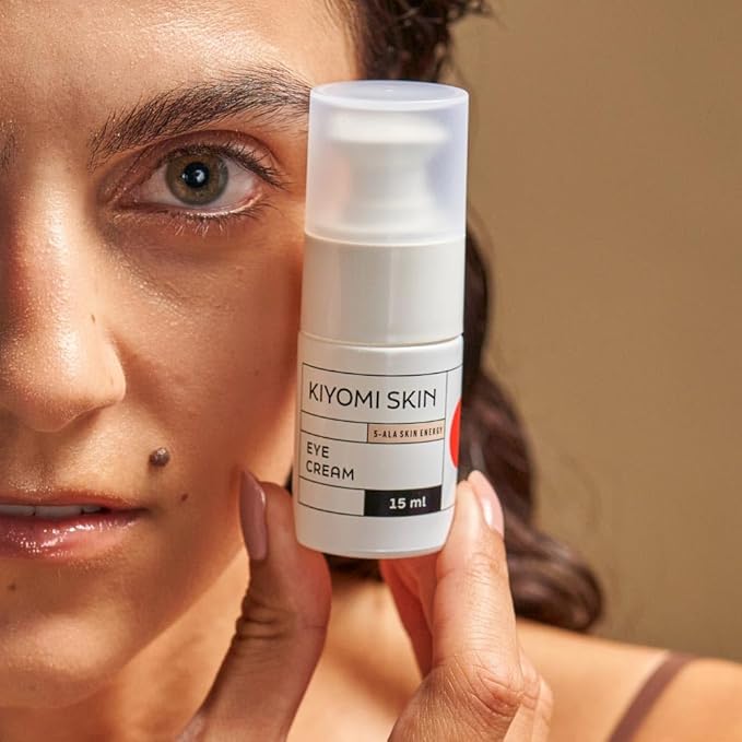 Under Eye Cream - Hydrating Eye Moisturizer with 5-ALA, Ceramides & Peptides for Dark Circles, Puffiness, Fine Lines - Fast-Absorbing Treatment for Sensitive Skin - Made in Germany