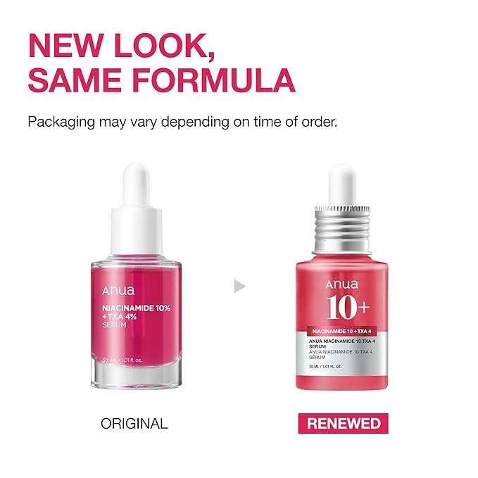 Anua 10% Niacinamide + 4% Tranexamic Acid Serum & Peach 70 Niacinamide Serum for Dull Skin, Skin Barrier, Fragrance-Free, Korean Skincare