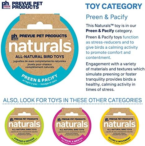 Prevue Pet Products Naturals Preen & Pacify Woodland Harvest Bird Toy