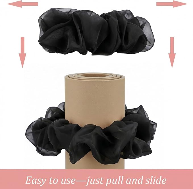 Yoga Mat Scrunchie Stretchable Elastic Chiffon Fabric Yoga Mat Holder Strap Band for Women Men(Mat Not Included)
