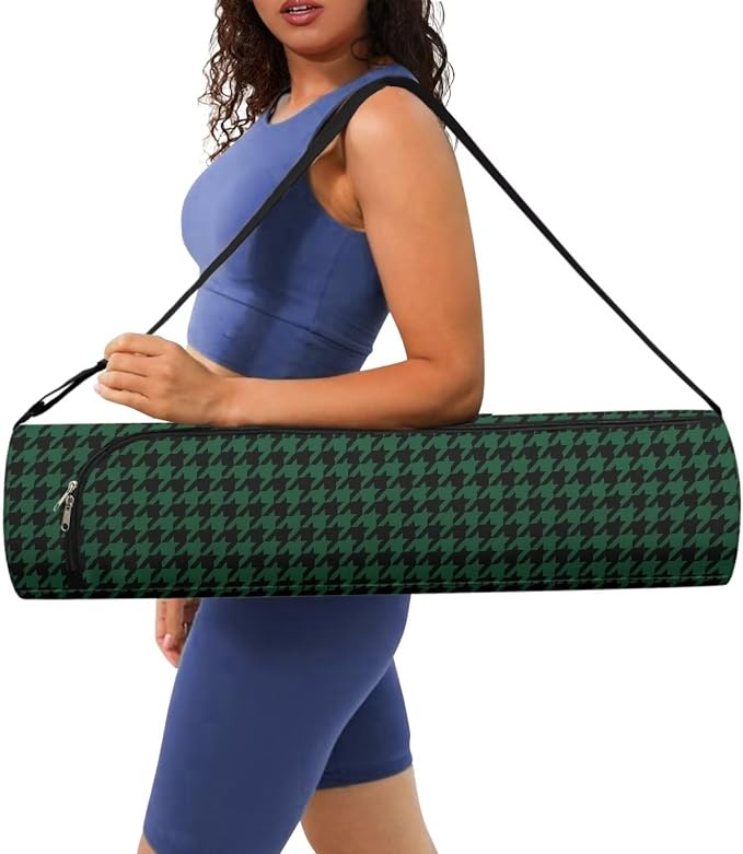Yoga Mat Bag with Adjustable Shoulder Strap and Handle Zipper, 30in Wide x 6.3in Diameter for Yoga Mat Storage