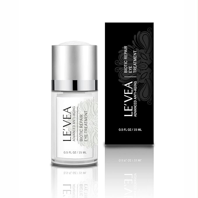 LE'VEA Anti-Aging Eye Cream for Instant eye Wrinkle Repair Eye Puffiness Dark Circles Reduce Professional Formula Eye Treatment Complex - 0.5 oz
