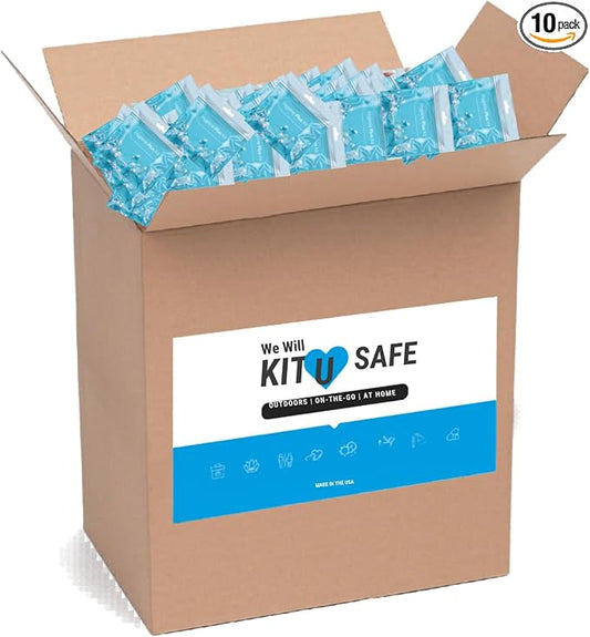 Hygiene Plus Bulk Period Kit with Disposable Underwear (Medium) – Complete Menstrual Care Kits for Schools, Healthcare & Organizations – Includes Tampon, Maxi Pad, Pantyliner & Wipe (10)