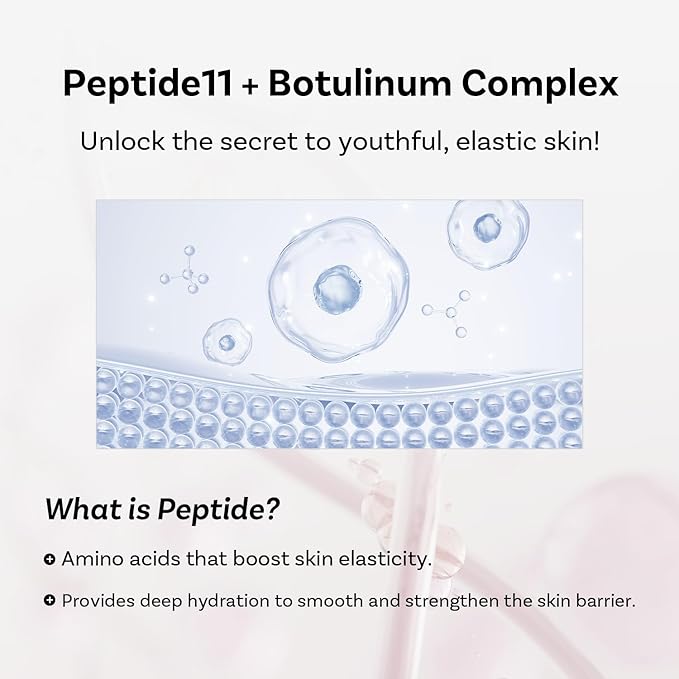 APOTHE Peptide 11 Botulinum Tension Up Repair Cream 1.69 fl oz (50ml) – Skin Elasticity, Moisturizing & Nourishing with Liposome Technology, Ectoin, and Peptides