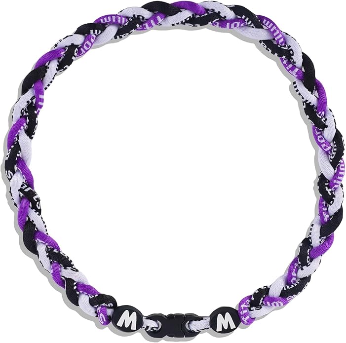 Premium 18inch Baseball Necklace w/Nylon Tri-Braided Rope Tornado Design