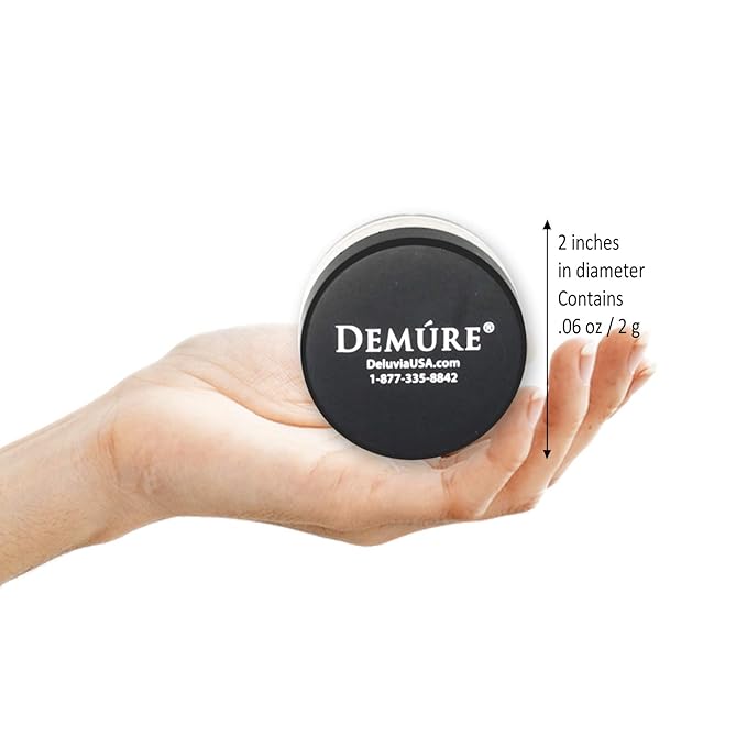 Demure Mineral Blush Makeup (Hint of Pink) Loose Powder | Professional Grade, Cruelty Free Make-up