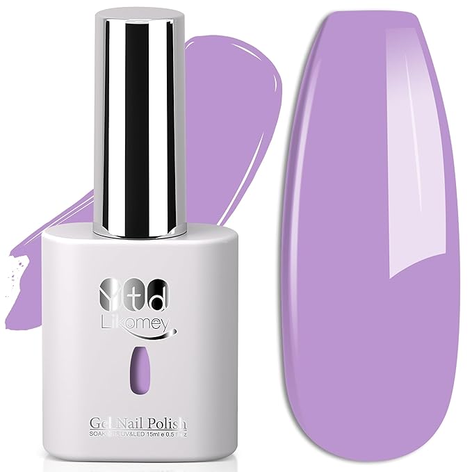 YTD Likomey Purple Gel Nail Polish,15ml Salon Home DIY Manicure and Pedicure Fall Winter UV Color Varnish,CS461