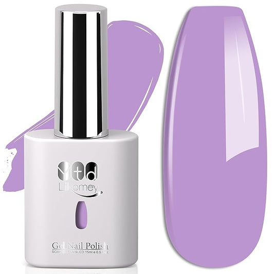 YTD Likomey Purple Gel Nail Polish,15ml Salon Home DIY Manicure and Pedicure Fall Winter UV Color Varnish,CS461