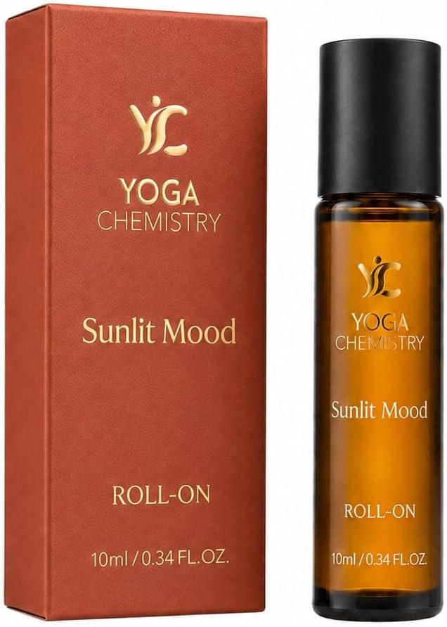 Sunlit Mood Essential Oil Roll On | Joy & Warmth Mood Ritual | Pre-Diluted Aromatherapy Pulse Point Roll On | 100% Pure Essential Oils | Citrus Floral Blend | 10 ml / 0.34 fl oz