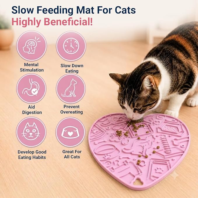 Interactive Cat Puzzle Feeder & Dog Enrichment Toy, Slow Feeder for Indoor Cats, Kittens, Puppies & Small Dogs, Treat Dispensing Food Puzzle to Encourage Foraging, Mental Stimulation & Reduce Boredom