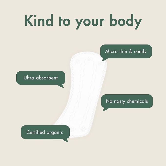 Eco by Naty Panty Liners for Women – Liners for Daily use, Eco-Friendly Women’s Thin Discreet Panty Liners with Organic Cotton to Keep You Fresh (28 Count) (Pack of 2)