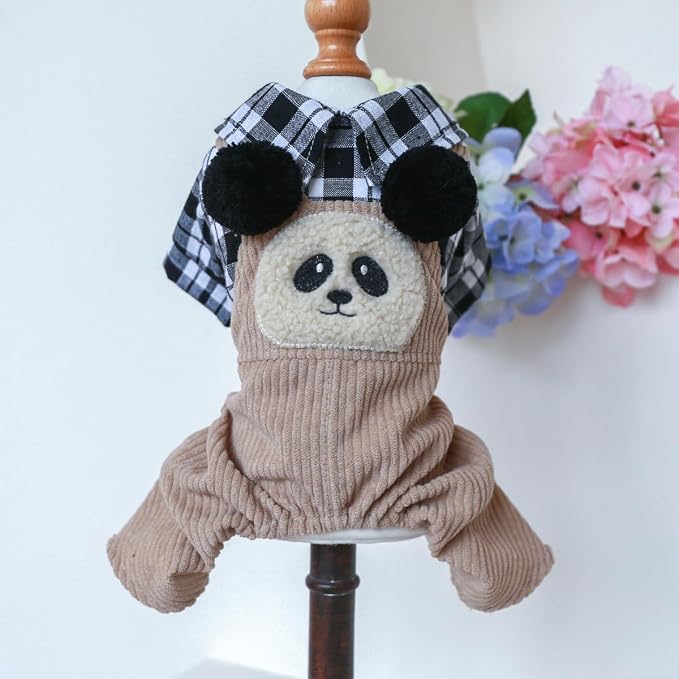 Dog Stylish Overalls Comfortable Puppy One Piece Outfits Summer Bib Overalls for Small Dogs Cute Pet Onesie Jumpsuit Chihuahua Yorkies Birthday Holiday Clothes Cat Costume