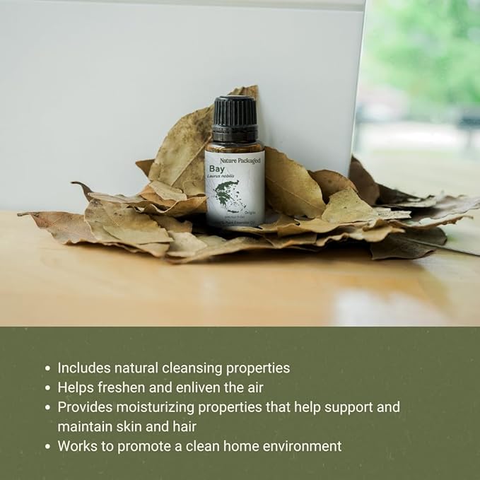 Bay Essential Oil - Direct from Greece - Steam Distilled - Laurel for Aromatherapy, Massage, Diffuser, DIY Candle and Soap Making - 2lbs