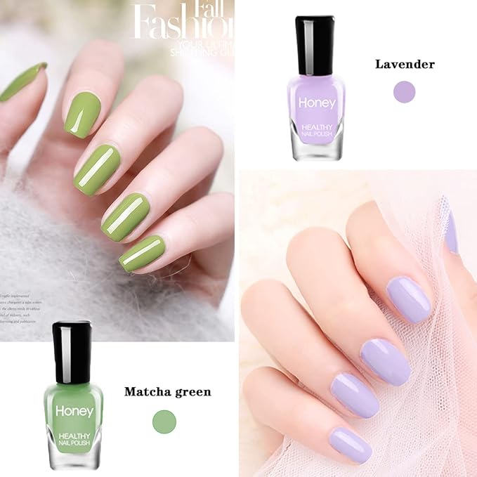 Non-Toxic, Easy Peel Off, Fast Dry Nail Polish Set - Eco-Friendly & Organic Water-Based for Women, Teens, Kids (12 Bottles)