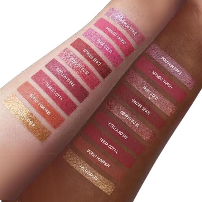 Aromi Matte Liquid Lipstick | Burnt Orange Lip Color for Women, Earthy, Nutmeg Ginger Shade, Long-Lasting, Vegan, Warm Undertones (Terra Cotta)