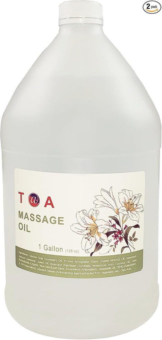 ‌TOA Hydrating Massage Oil - Natural Mineral Massage for Massage Therapy - Body Massage Oil Spa Massaging Oil for Professional Massage Therapists (2)