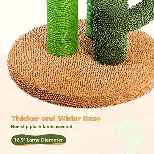 PAWZ Road Cactus Cat Scratching Post 27”Cat Scratcher with Toy Ball